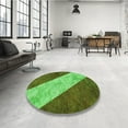 thumbnail image 4 of Ahgly Company Machine Washable Indoor Rectangle Transitional Seaweed Green Area Rugs, 8' x 10', 4 of 7