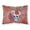 Red, variant on Day of the Dead Red Flowers Skull Fabric Standard Pillowcase