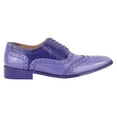 thumbnail image 5 of LIBERTYZENO Men's Eel Print Wingtip Brogue Dress Shoes, 5 of 8