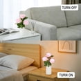 thumbnail image 2 of Artificial Rose Flower Lights, Flower Lamp Decor Table Lamp for Bedroom Living Room Bar Coffee Shop, Mohters Valentines Day Birthday Christmas - Romantic Gifts for Women Her Girlfriend Wife Mom, 2 of 13