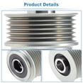 thumbnail image 5 of Unique Bargains 300-857 Alternator Freewheel Clutch Pulley for Hyundai Sonata 2009-2014 L4 for Hyundai Tucson 2010-2013 L4 2.4L Overrunning Alternator Pulley 1 Set, 5 of 6
