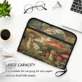 thumbnail image 6 of Accordion File Organizer with Zip Closure 13 Pockets Expanding File Folder Letter A4 Paper Document Organizer for Home Office Red Mushrooms, 6 of 7