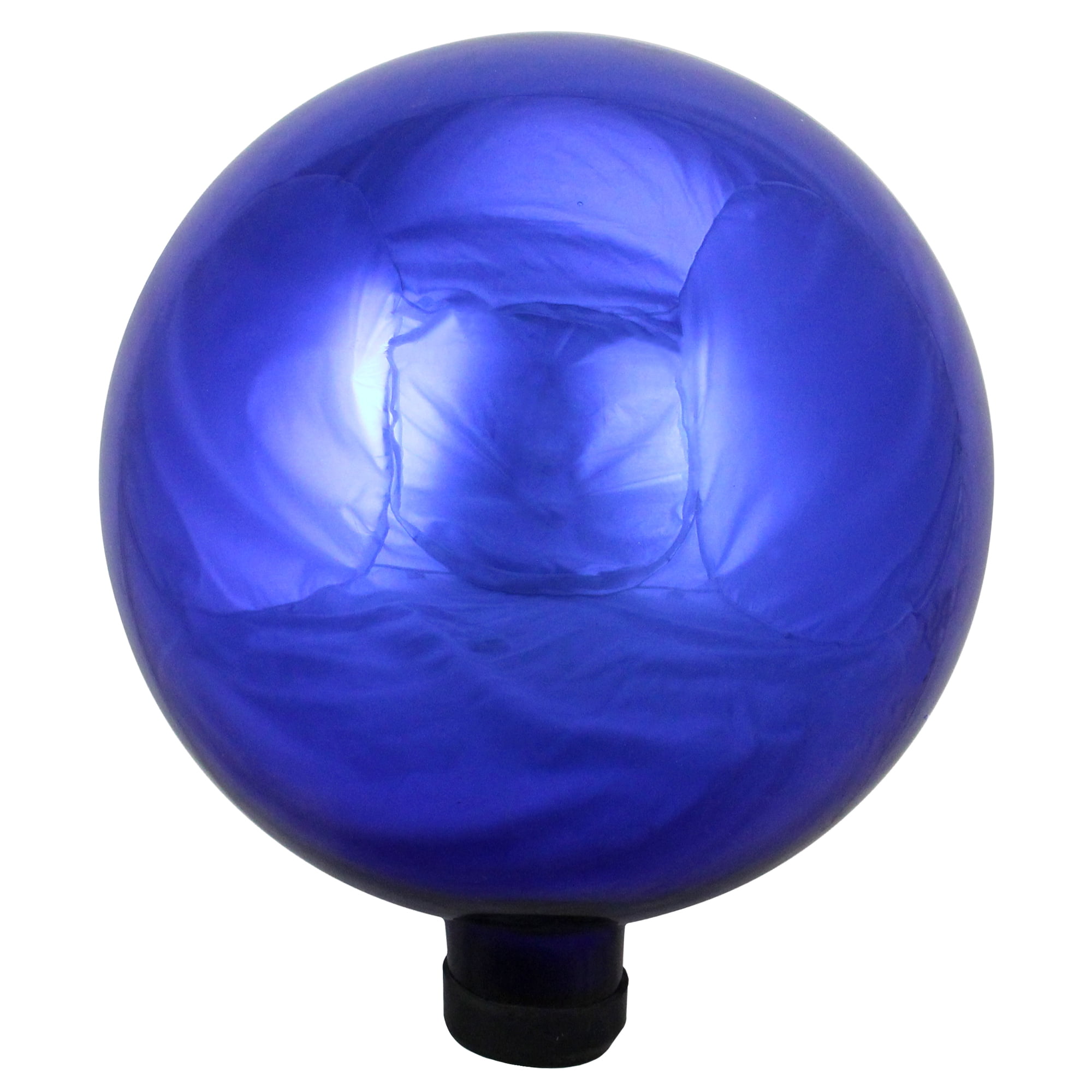 10" Royal Blue Glass Outdoor Patio Garden Gazing Ball