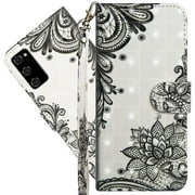 COTDINFOR Compatible with Galaxy S20 FE 5G Wallet Case Leather Flip case Slim 3D Painted Design with Card Slot Holder