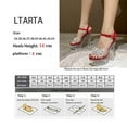 thumbnail image 7 of Women's 14cm Heel Sexy Clear Platform Sandals High Heel Transparent Rhinestone Heel Shoes 10365 Series 14cm Heel  LFD, 7 of 7