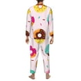 thumbnail image 5 of Kll Donut Sleepwear Mens Flannel Pajamas,Long Cotton Pj Set, 5 of 9