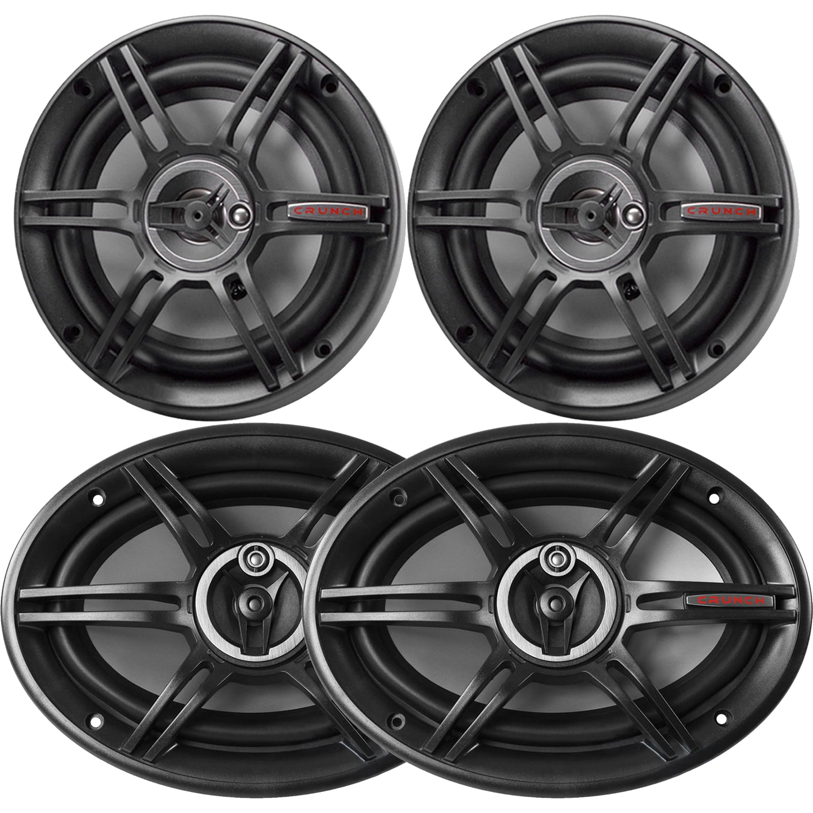 Car Speaker Bundle 2 x Crunch 6x9" Full Range 400W Peak Power 3Way