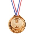thumbnail image 1 of Medalla de 255 pulgadas premio de competición de fútbol ​​regalo de recuerdo premio de bronce dorado y plateado, 1 of 6