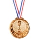 thumbnail image 1 of Medalla de 2,55 pulgadas, medalla de ganador de plástico dorado, premio de bronce dorado y plateado para niños y adultos, 1 of 6