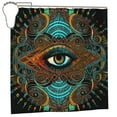 thumbnail image 2 of XMXT Waterproof Shower Curtain Liner with Iron Hooks, Persian Eye Print Shower Curtains for Bathroom Decor Accessories, 72 x 72 inches, 2 of 8