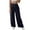 p-Navy760, variant on Hifoo Women Casual Straight Leg Trousers Loose Fit Comfortable Daily Wear Versatile Basic Pant Comfort Solid Color Slacks