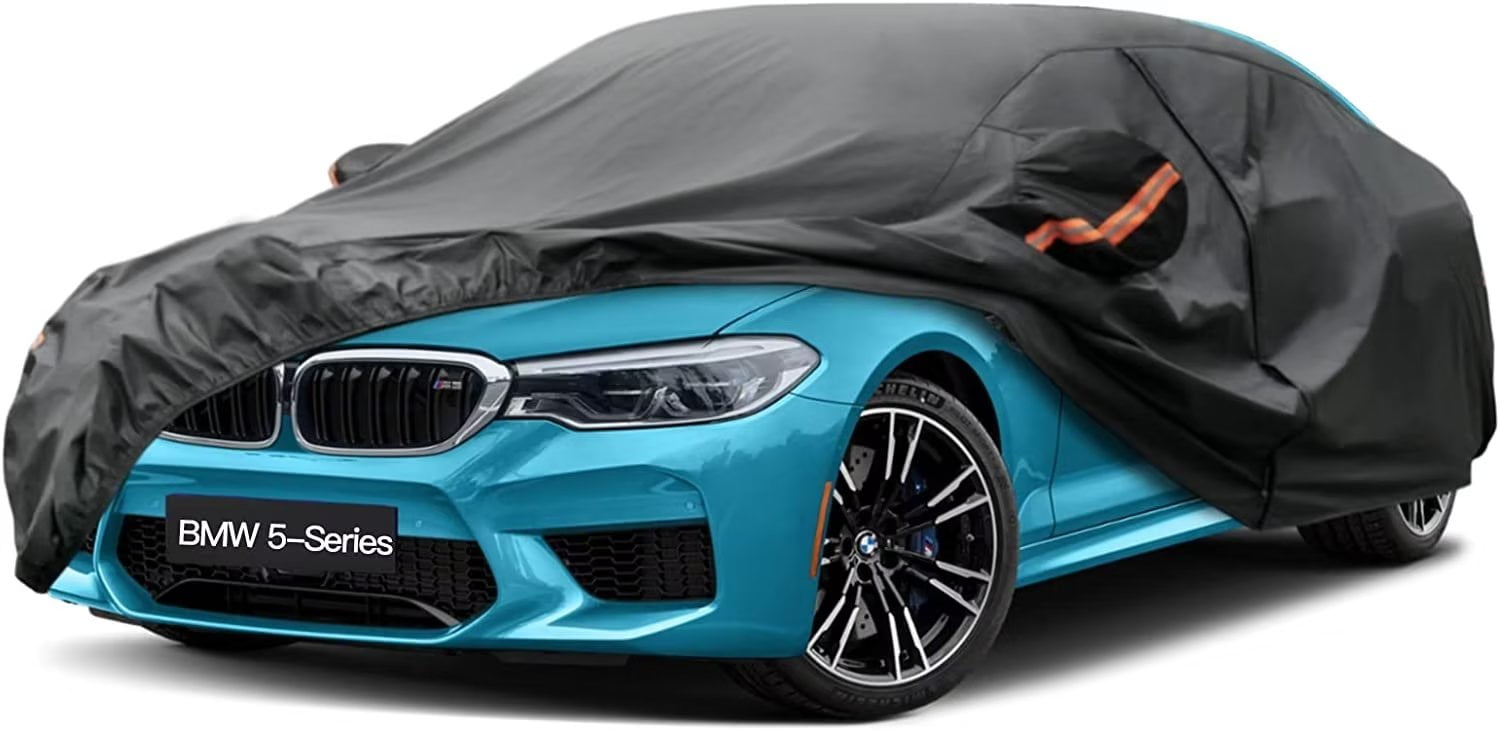 KouKou 7 Layers Sedan Car Cover Custom Fit BMW 7-Series (1986-2021)  Waterproof All Weather for Automobiles, Full Exterior Covers Sun Rain  Protection UV Protection （Deliver About 3-10 Days） 