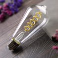 thumbnail image 2 of ST64 6W Vintage Edison LED Bulb, Antique Flexible Spiral LED Filament Light Bulb, Medium Base, Clear Glass(4 Pack), 2 of 5