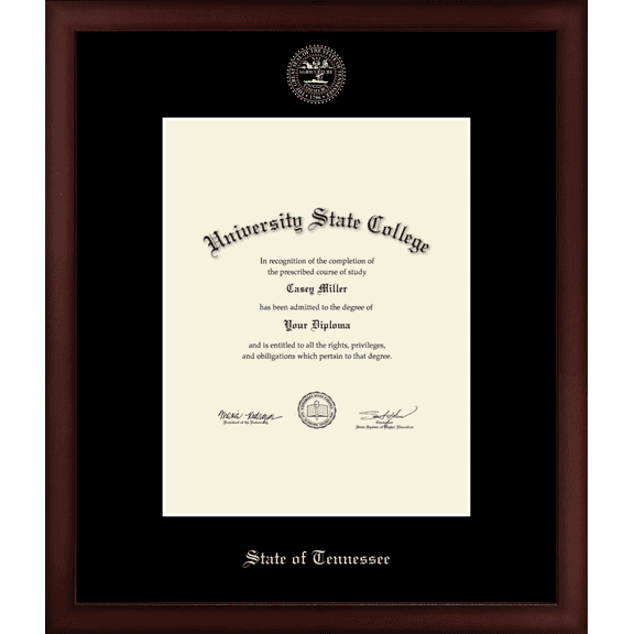 State of Tennessee Official State Seal Document Frame, Document Size 8.5" x 11"