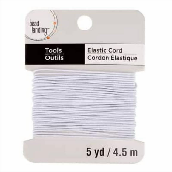24 Pack: 1mm White Stringing Elastic Cord by Bead Landing