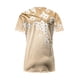 thumbnail image 5 of V Cuello Manga Corta Tops para las Mujeres Casual Botón Impresión Blusa de la Moda de Verano Tee, Ligero Mujer de Verano Tops, 5 of 5
