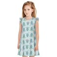 thumbnail image 1 of Balery Sea Turtle Camisón de princesa para niñas, pijama de algodón con mangas abullonadas, suave y bonito.-X-Large, 1 of 6