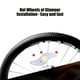 thumbnail image 4 of Luz LED para radios de bicicleta | 6 opciones de color con 3 modos de iluminación | Diseño en forma de S para una fácil instalación | Equipo de seguridad para ciclismo nocturno, 4 of 5