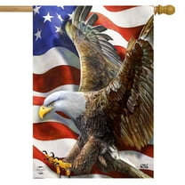 Briarwood Lane American Freedom Eagle House Flag