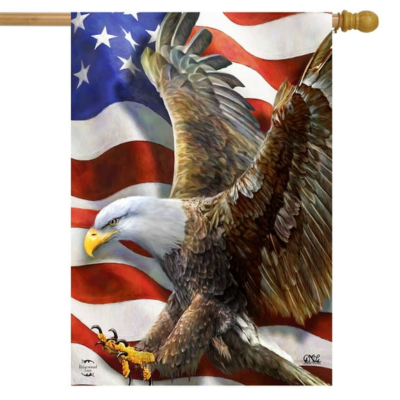 Briarwood Lane American Freedom Eagle House Flag