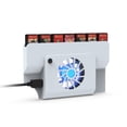thumbnail image 3 of DOBE 2-in-1 Cooling Fan & Game Card Storage for Nintendo Switch OLED - Quiet High-Speed Cooler with Blue LED Light, 6-Slot Game Card Organizer, Anti-Overheating Design for Switch OLED Console, 3 of 7