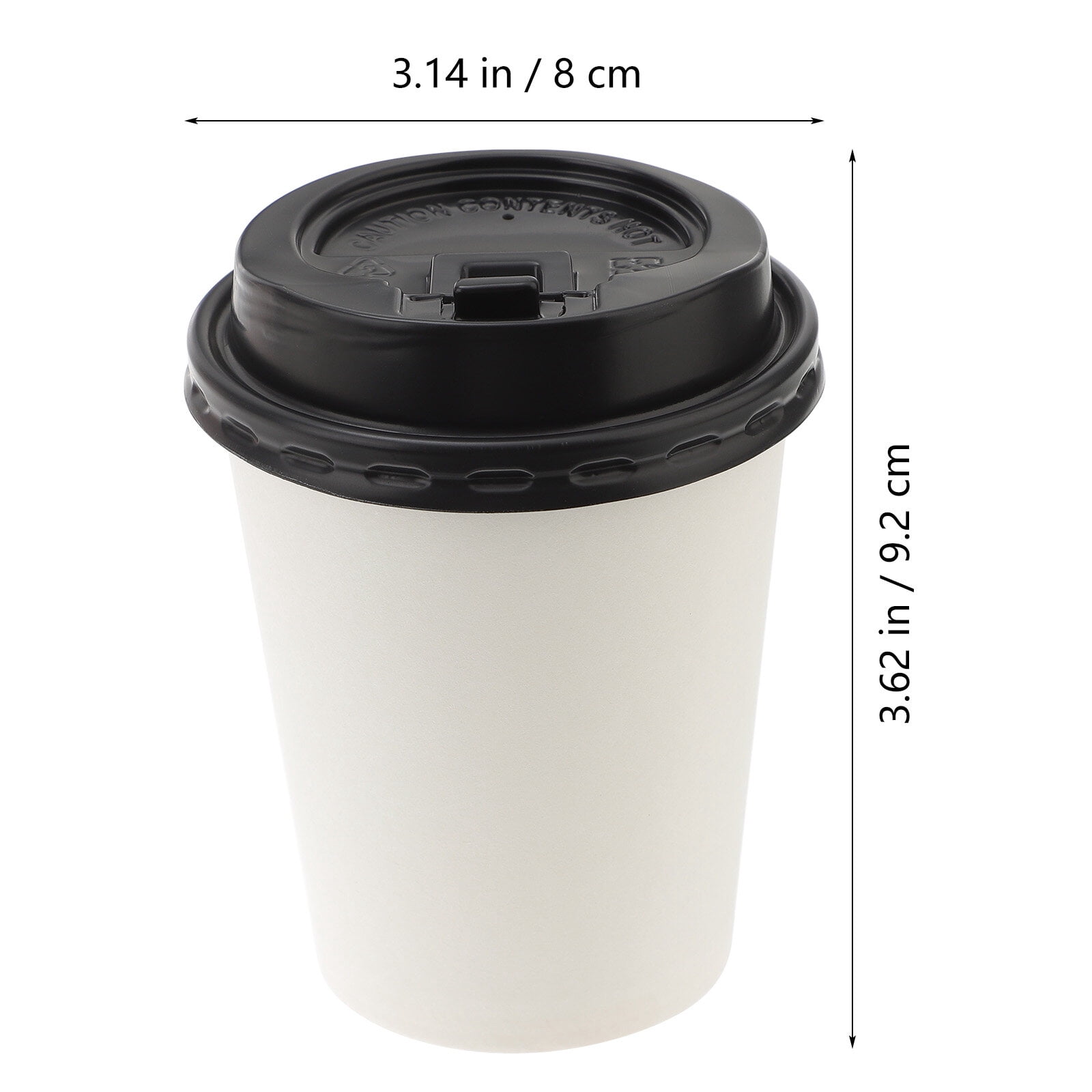 Masteelf  50 Pcs Paper Coffee Cup Hot Espresso Double-layer