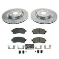 thumbnail image 3 of PowerStop Front Z23 Evolution Sport Carbon-Fiber Ceramic Brake Pad and Drilled & Slotted Rotor Kit Fits: SUBARU Select Models K8481, 3 of 10