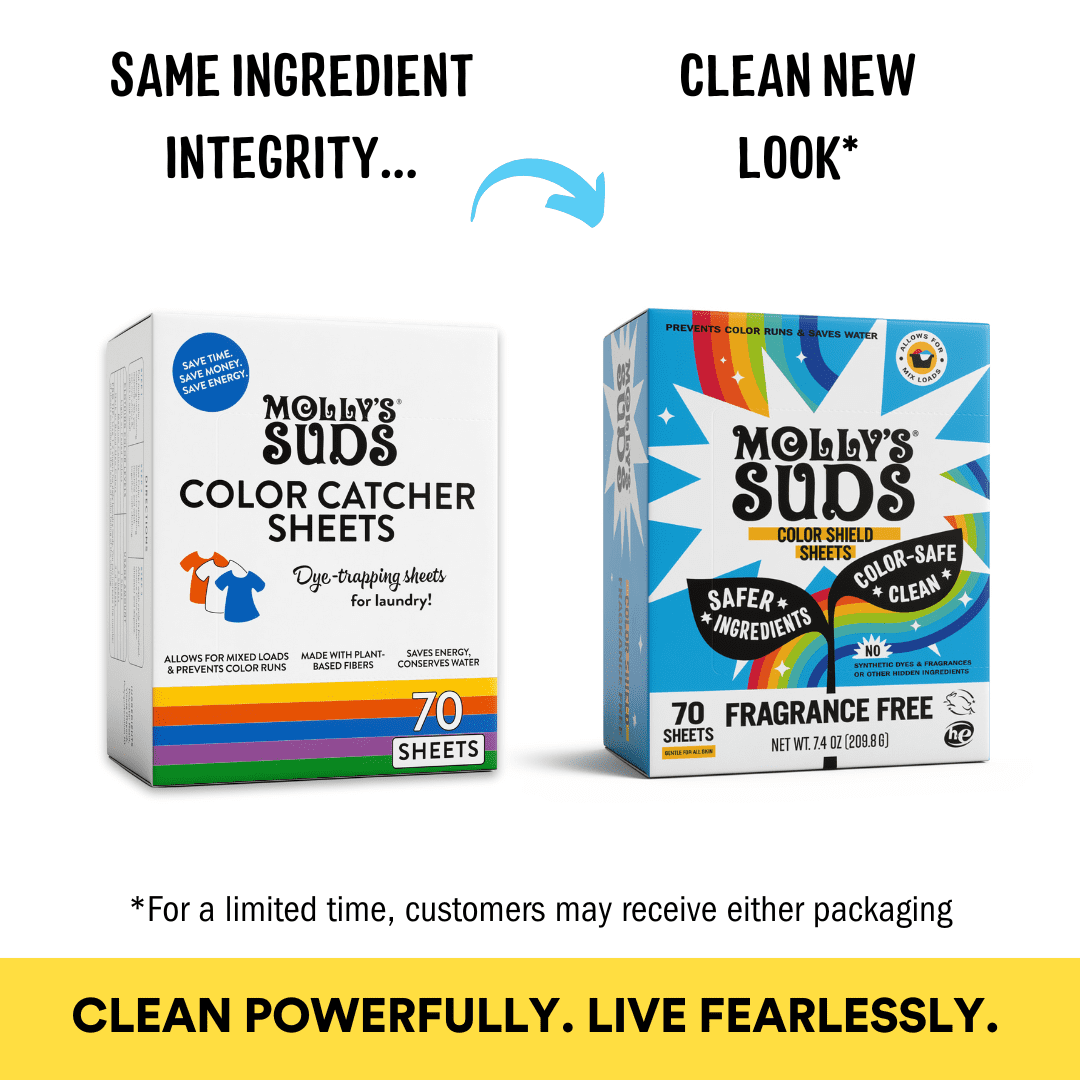 Molly’s Suds Color Shield Sheets for Laundry - Fragrance Free - Prevents Color Runs & Maintains Clothes Original Color - 70 Sheets
