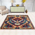 thumbnail image 2 of Yayeee Area Rugs for Living Room 6.7'x4.8' Non Slip Washable Bedroom Floor Carpet, Beige Geometric Eagle, 2 of 5