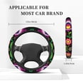 thumbnail image 3 of Gukieu Traditional Floral Polish Print Elastic Steering Wheel Cover, Anti-slip and Sweat-proof Car Steering Wheel Protector Cover for Cars, Vans, Trucks Car Accessories, 3 of 6