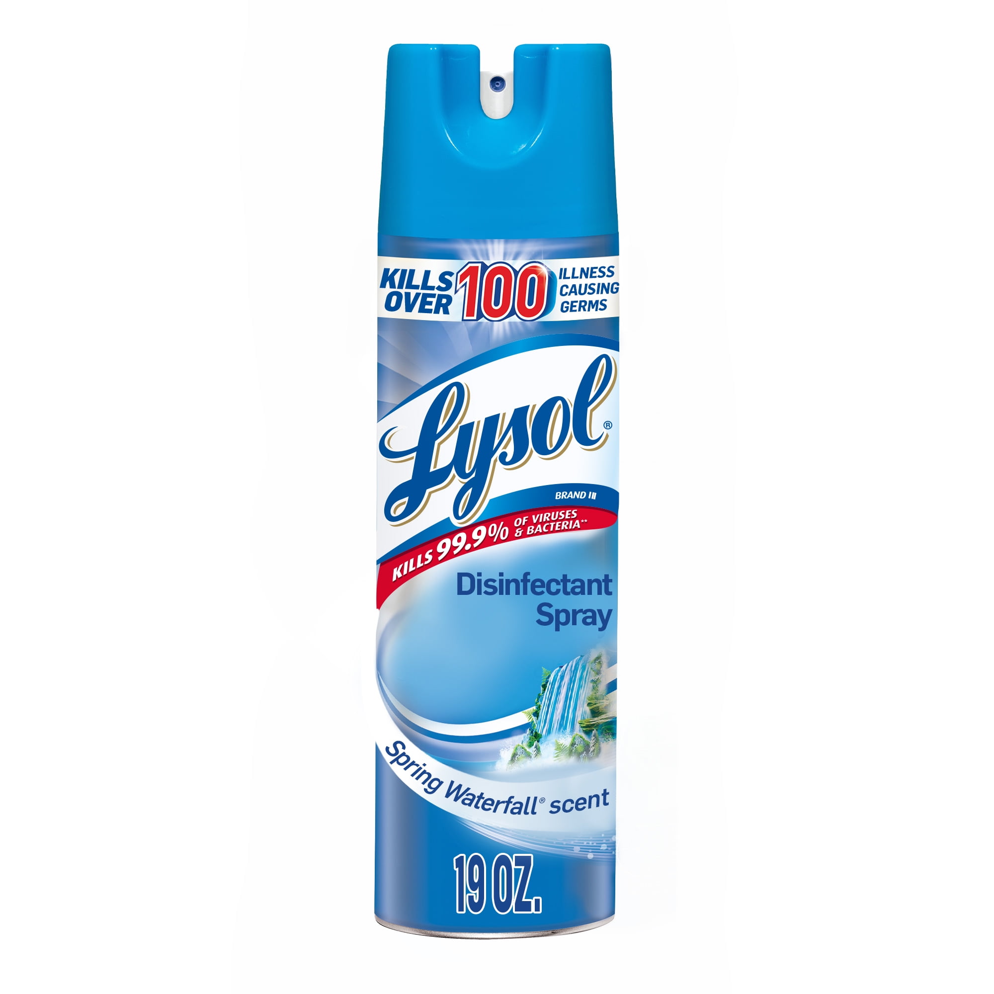 Lysol Disinfectant Spray, Spring Waterfall, 19oz, Kills Germs Walmart
