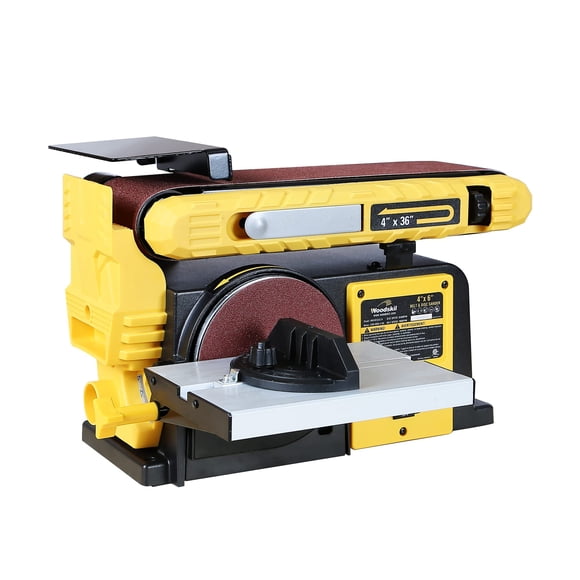 Lijadora de banda y disco Woodskil, 4,5 A, 3/4 HP, motor 3590 RPM