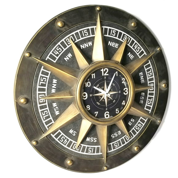 Wall clock - Compass Metal Wall Clock