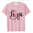 thumbnail image 4 of Njagoc3 Womens Soft Cotton Breast Cancer Awareness Shirt with Hope Bloom Design Pink Ribbon Crewneck Tee, 4 of 6