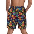 thumbnail image 2 of Lsque Mens Swim Trunks Colorful Pineapples1 Pattern - Bathing Suit Compression Liner - Beach Swim Shorts Swimwear - (S-3XL) - Stretch Quick Dry -3X-Large, 2 of 9