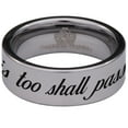 thumbnail image 2 of This Too Shall Pass Tungsten Carbide Ring, 2 of 9