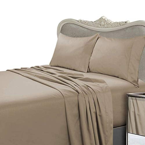 1000 Thread Count New Egyptian Cotton Luxury Bedding Items All Sizes Taupe Solid 