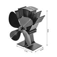 thumbnail image 5 of Labymos 4-Blade Heat Powered Stoves Fan Fireplace Log Wood Burning Home Efficient Heat Distribution Fan, 5 of 5