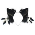 thumbnail image 5 of Diademas con orejas de gato, diademas de piel sintética peludas, accesorios para el cabello para niñas y mujeres, tocados para fiestas navideñas, 5 of 5
