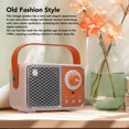thumbnail image 3 of Altavoz Retro, Lindo Altavoz Portátil Vintage 5.1 Con Batería Recargable, Para El Hogar, La Oficina, Al Aire Libre, 3 of 7
