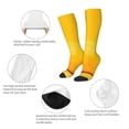 thumbnail image 3 of Fotbe Yellow Lemon Calcetas Divertidas Estampadas para Hombre y Mujer, Calcetas de Algodón hasta la Rodilla para Caminar, Correr, Enfermería y Embarazo, 3 of 6