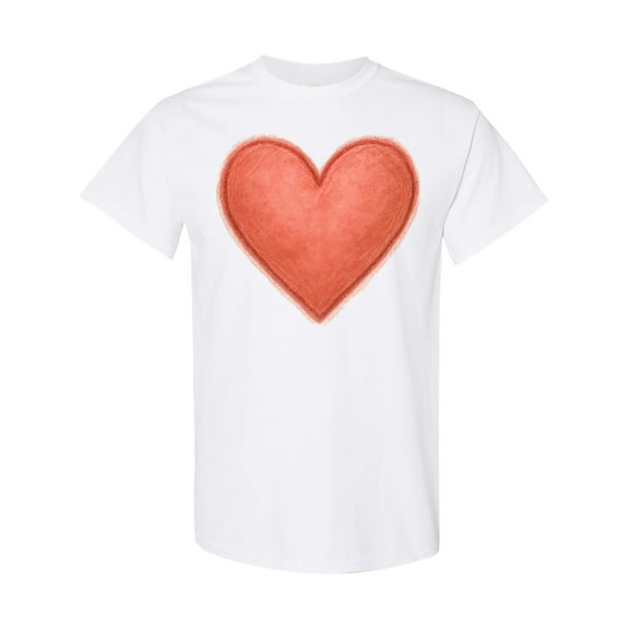 Inktastic Love Heart Sketch Art Romantic Valentine's Heart T-Shirt