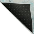 thumbnail image 4 of 8' X 10' Teal Blue And Silver Abstract Washable Indoor Outdoor Area Rug, 4 of 5