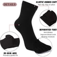 thumbnail image 4 of LOFIR Mens Toe Socks Cotton Athletic Running Ankle Five Finger Crew Socks Size 10-13, 5 Pairs, 4 of 8