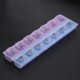 thumbnail image 5 of 2 filas 14 rejilla portátil medicina caja titular almacenamiento contenedor pastillero Likrtyny 1xk5ln4tb1ht4wh0, 5 of 6