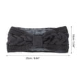 thumbnail image 4 of Unique Bargains 1 Pce Bandeau Confortable Tricoté Gris Foncé, 4 of 6