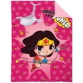 thumbnail image 6 of Warner Bros. Wonder Woman Pink 4-Piece Toddler Bedding Set, Toddler Girl, 6 of 7
