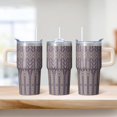 thumbnail image 2 of Bohemian Style 20oz Tumbler with Lids & Straws, Insulated Stainless Steel Coffee Mug, Double Wall Vacuum Travel Cup, Leakproof, 2 of 5