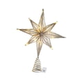 thumbnail image 1 of Adornos para árboles de Navidad, decoración navideña, luces 3D, copa de de Navidad iluminada moderna, decoración para árboles de Navidad 25cm champán Hugo Adorno de estrella, 1 of 10