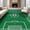 Green, Pattern 2, variant on ODIKA 6'x9' Washable Area Rug Doormat Door Stadium Championship Trophy Soccer Field Themed for Queen Size Bedroom, Under Bed, Master Suite, Easy Care, Non-Shedding